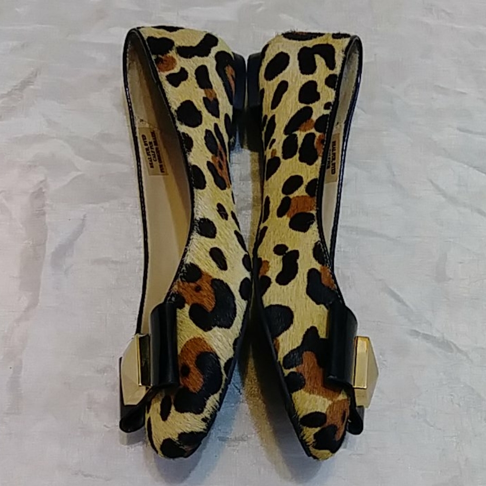Kate Spade Tula Leopard Hair Flats - Picture 2 of 5